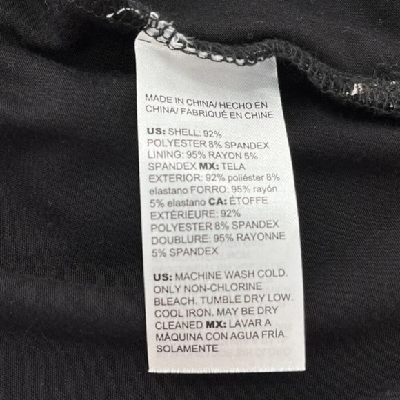 Chico's Colorblock Mesh Top Size L Dolman Sleeves Partial Zebra Print Career - Picture 9 of 10